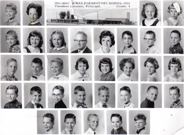 Mrs. Raeside 4th Grade - MacGowan Elementary  1961-62  