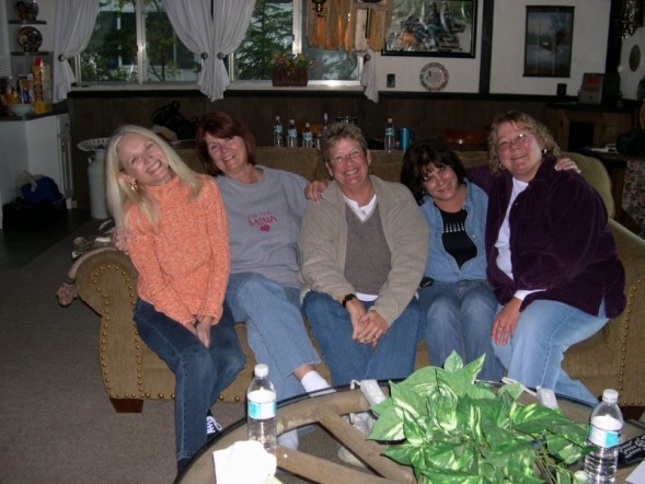 2008 Annual Reunion at Cottage Cheese...Darlene Windmueller, Patty Dolan, Candy Rabe, Karen Preiss, Jill Hirvonen