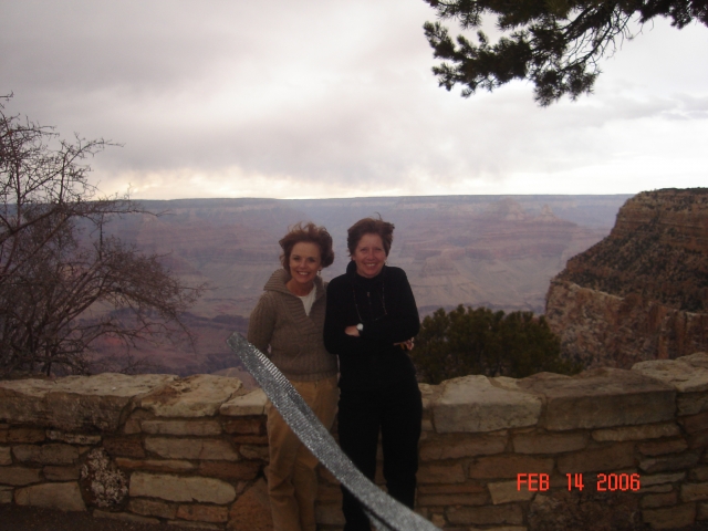 Sally and Tina at the Grand Canyon