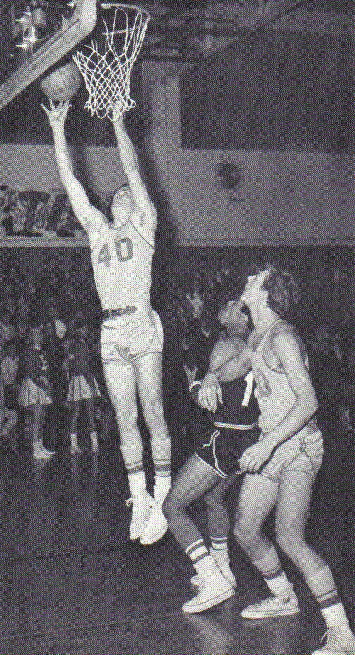 Gary Bevington shoots the winning basket!!