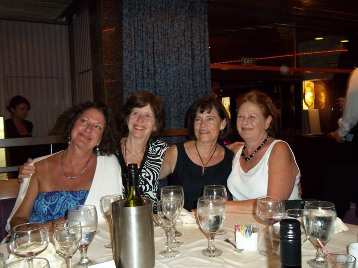 Mary, Sally, Sue & Sean at formal dinner.

 RIP Sally (June 12, 1952 - August 1, 2013) We will never forget you.